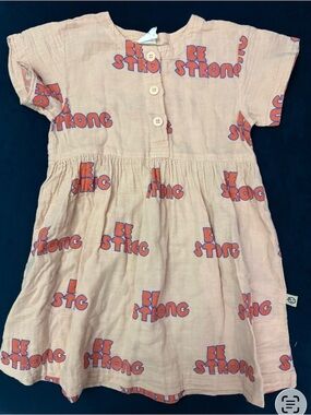 Wynken Girls Size 4 Pink Graphic Cotton Dress